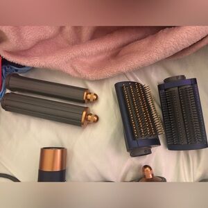 Blue and copper Dyson airwrap